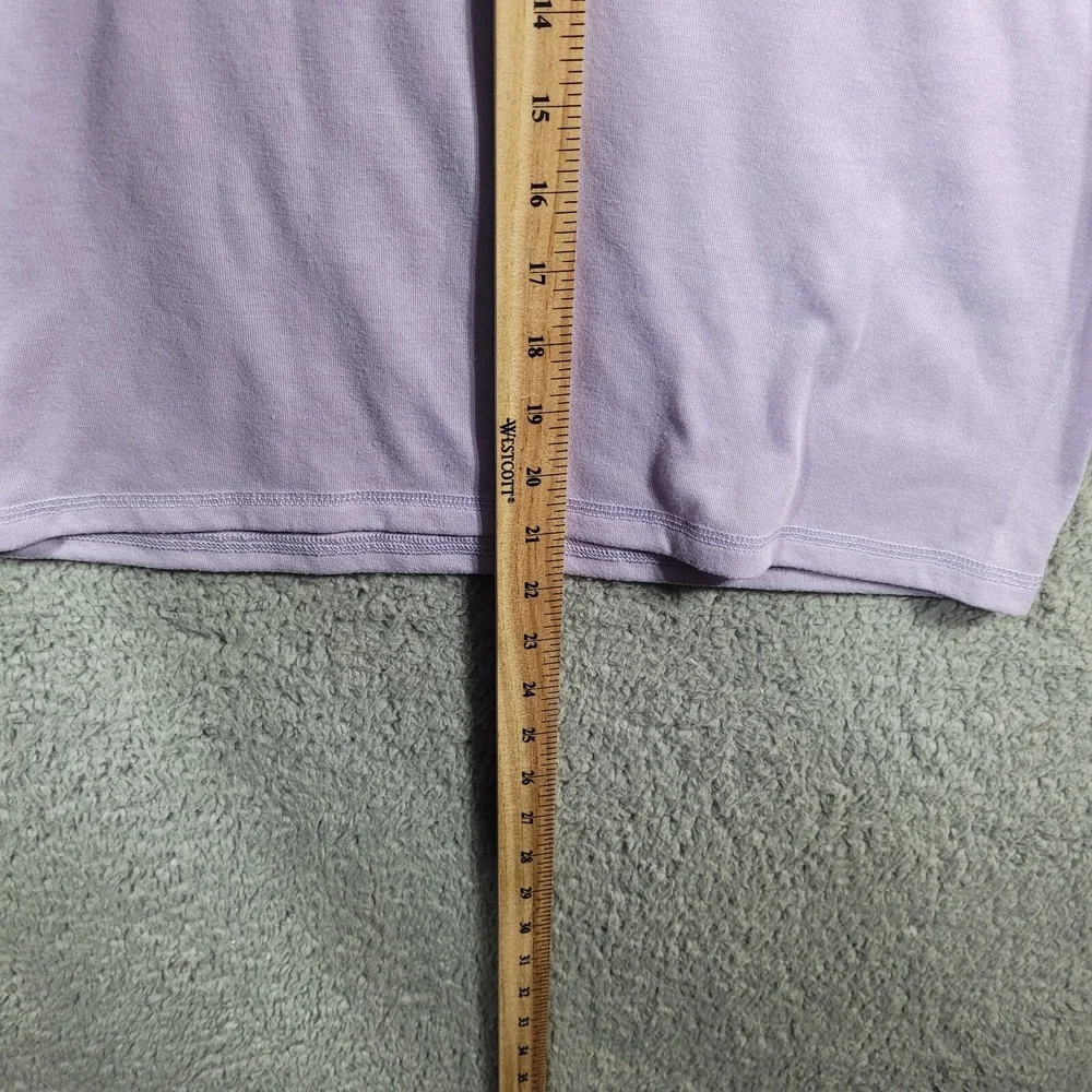 Eddie Bauer‎ Girls Size Large 14-16 Short Sleeve Purple Flame Resistant